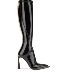 Fendi patent leather pointed toe boots patent leather pointed toe boots at Farfetch